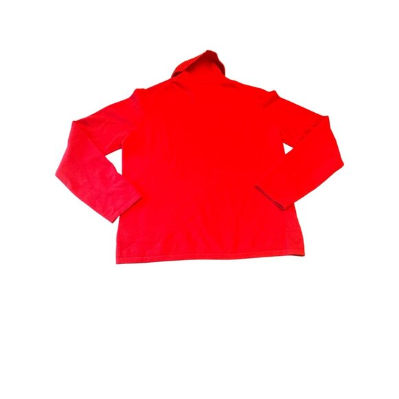 Jones New York Country Vintage 90s Red Cashmere Turtleneck Sweater L Minimalist - Picture 5 of 5
